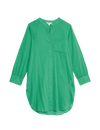 Pure Cotton Round Neck Longline Beach Shirt