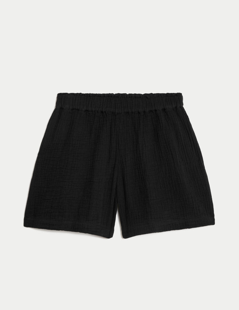 Pure Cotton Textured Beach Shorts