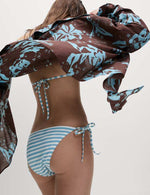 Printed Tie Side Bikini Bottoms