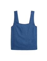 Linen Rich Square Neck Vest Top