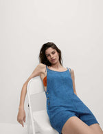 Linen Rich Strappy Playsuit
