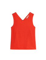 Linen Rich Cross Back Tank Top