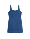 Linen Rich Square Neck Mini Shift Dress