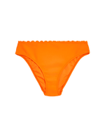 Neoprene Scallop High Leg Bikini Bottoms