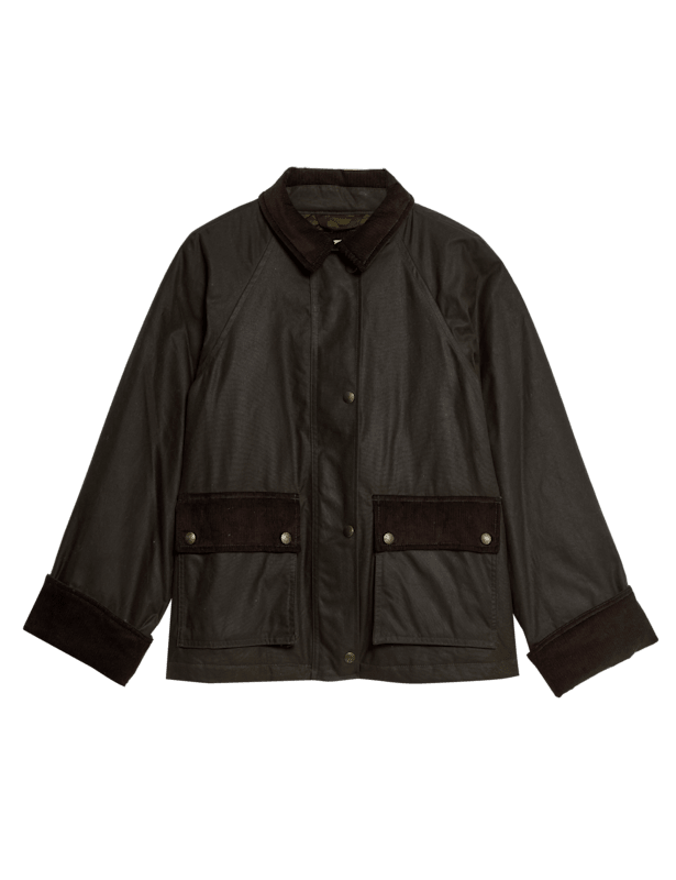 Waxed Pure Cotton Utility Jacket