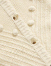 Bobble Detail Cardigan With Wool
