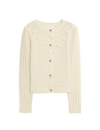 Bobble Detail Cardigan With Wool