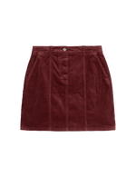 Cord Seam Detail Mini A-Line Skirt