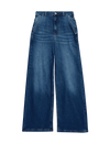 High Waisted Wide Leg Jeans with Lyocell