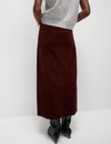 Corduroy Midi Skirt