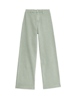 High Waisted Wide Leg Ankle Grazer Jeans