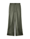 Satin Cargo Wide Leg Trousers