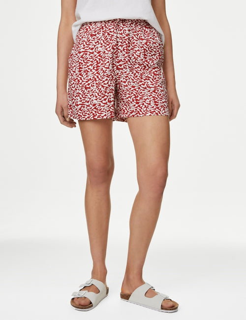 Printed Twill Shorts