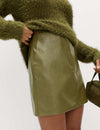 Faux Leather Mini Skirt