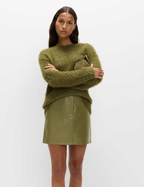 Faux Leather Mini Skirt