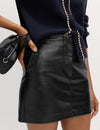 Faux Leather Mini Skirt