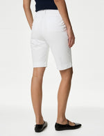 Cotton Rich High Waisted Chino Shorts