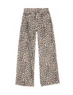 Animal Print Wide Leg Jeans