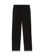 Denim Jersey Straight Leg Trousers