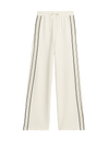 Jersey Side Stripe Wide Leg Trousers