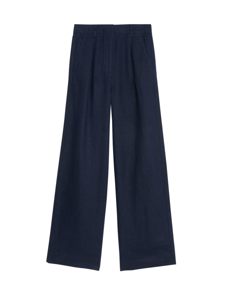 Pure Linen Wide Leg Trousers