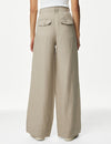 Pure Linen Wide Leg Trousers