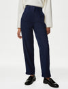 Pure Linen Tapered Trousers