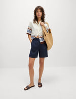 Pure Linen High Waisted Shorts
