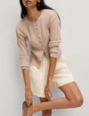 Pure Linen High Waisted Shorts