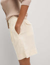 Pure Linen High Waisted Shorts