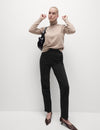 Jersey Twill Straight Leg Trousers