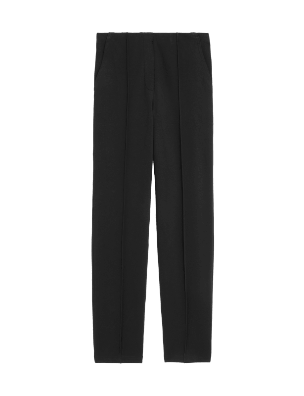 Jersey Twill Straight Leg Trousers