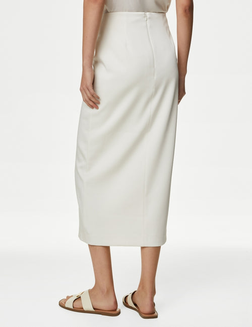 Satin Midaxi Wrap Skirt