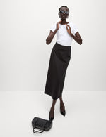 Jersey Split Back Maxi Pencil Skirt