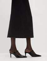 Jersey Split Back Maxi Pencil Skirt