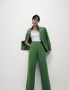 Woven Elasticated Waist Wide Leg Trousers