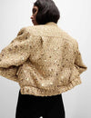 Tweed Sequin Cropped Jacket