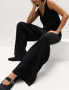 Plisse Elasticated Waist Trousers