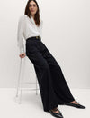 Pleated Wide Leg Trousers