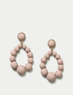 Nude Ball Drop Earrings