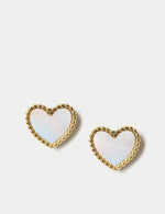 Autograph Mini Heart Stud Earrings