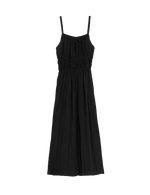 Crinkle Smocked Cami Midi Slip Dress