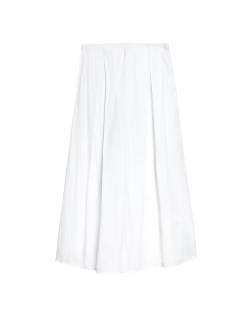 Pure Cotton Box Pleat Midaxi A-Line Skirt