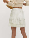 Fringe Detail Mini Skirt
