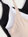 3pk Seamless Non Wired Bralettes