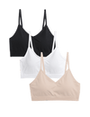 3pk Seamless Non Wired Bralettes