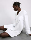 Pure Cotton Textured Muslin Nightshirt