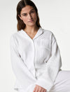Cool Comfort™ Pure Cotton Revere Collar Pyjama Set