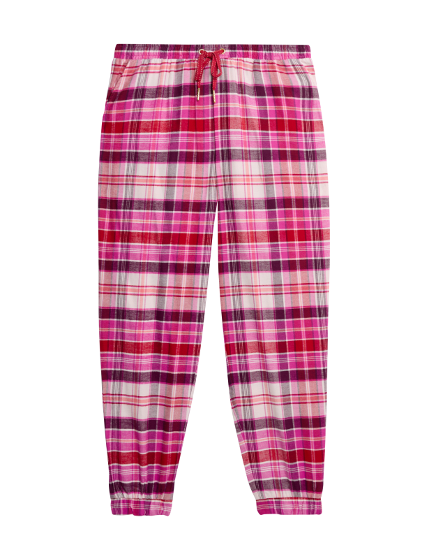 Pure Cotton Checked Pyjama Bottoms