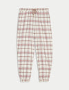 Pure Cotton Checked Pyjama Bottoms